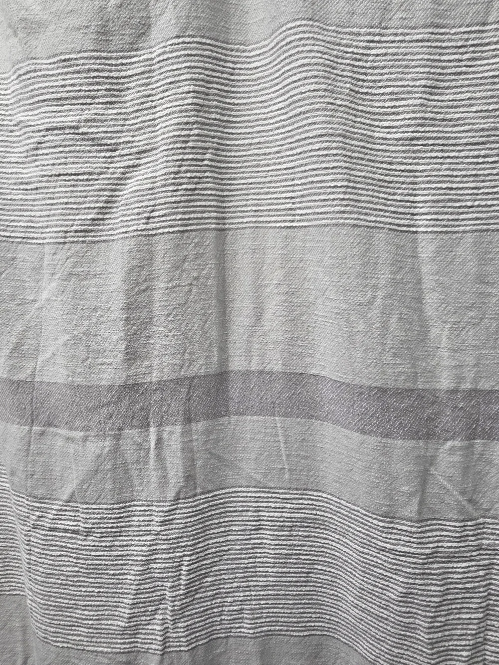 UGG Striped 100% Cotton Shower Curtain